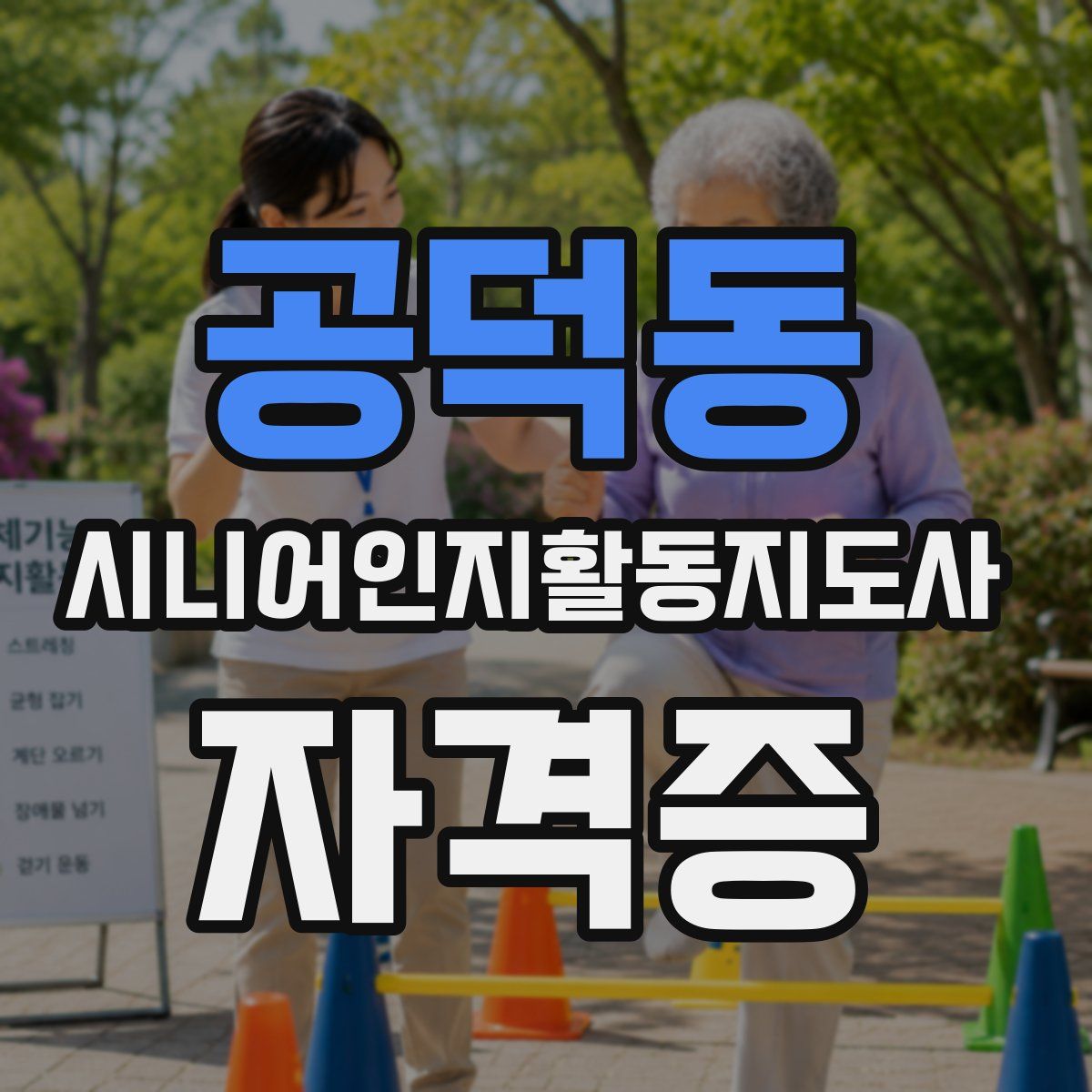 공덕동 시니어인지활동지도사 자격증