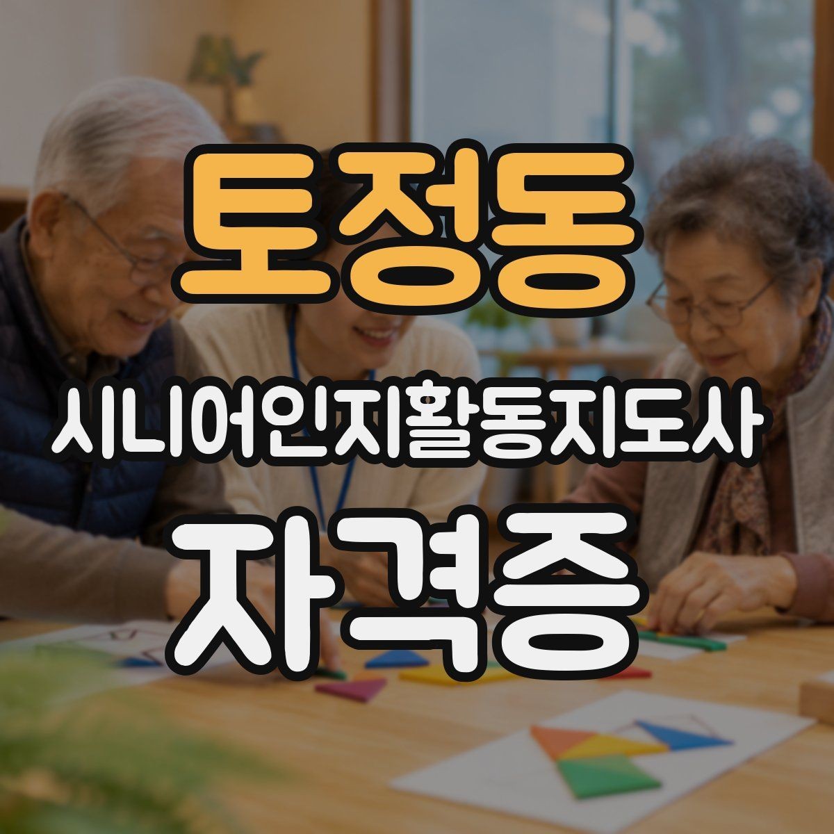 토정동 시니어인지활동지도사 자격증 과정별 차이 비교