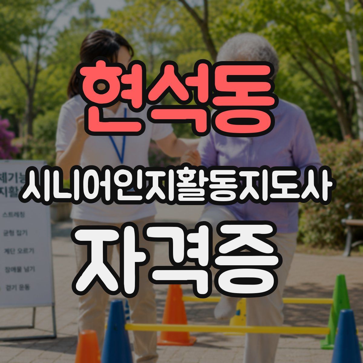 현석동 시니어인지활동지도사 자격증