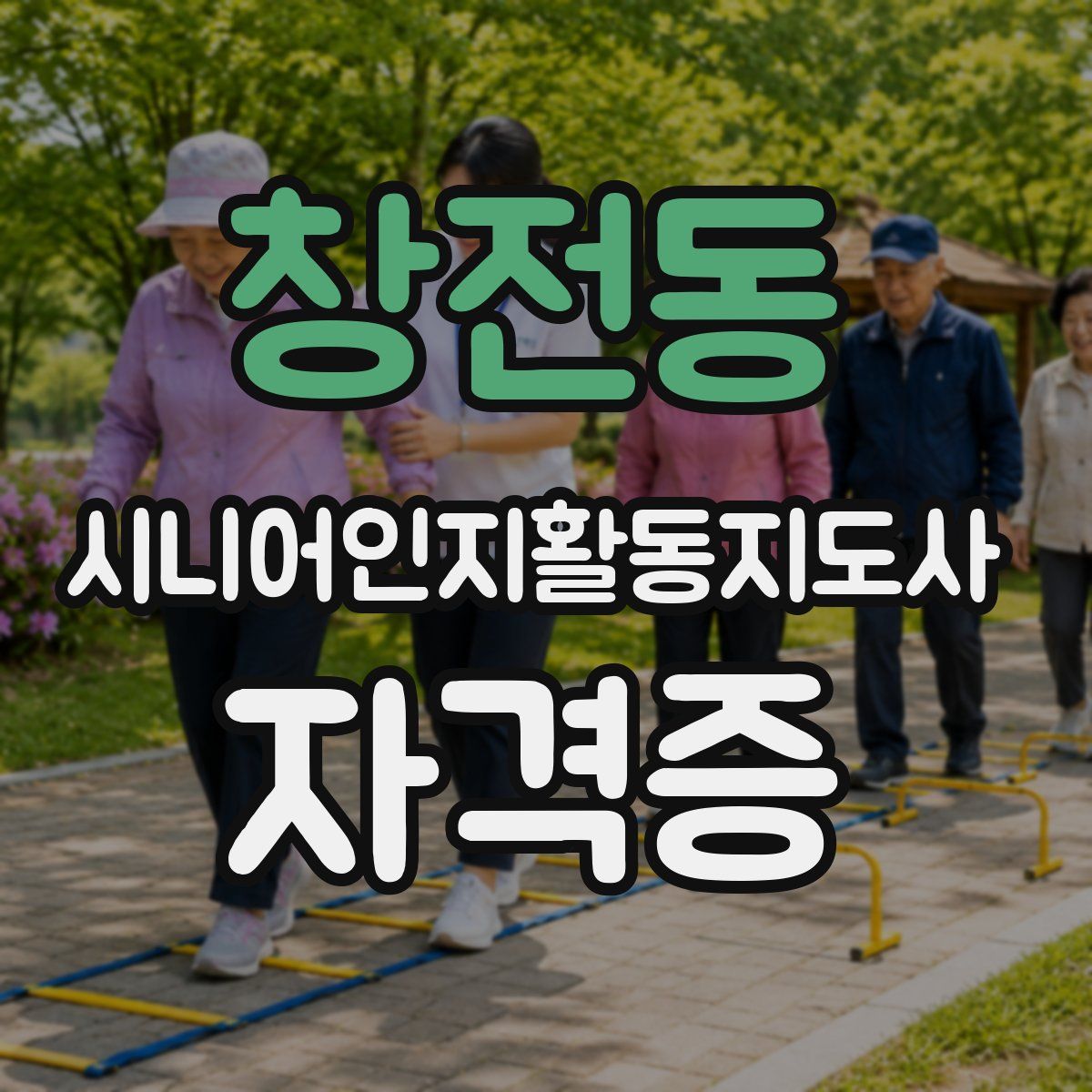 창전동 시니어인지활동지도사 자격증