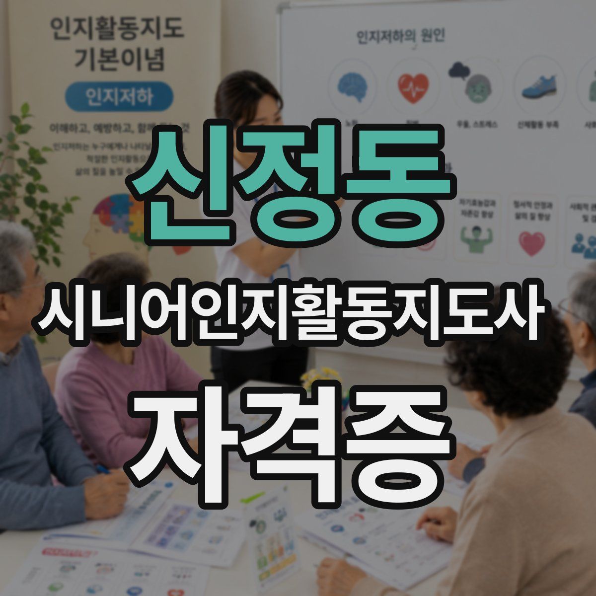 신정동 시니어인지활동지도사 자격증