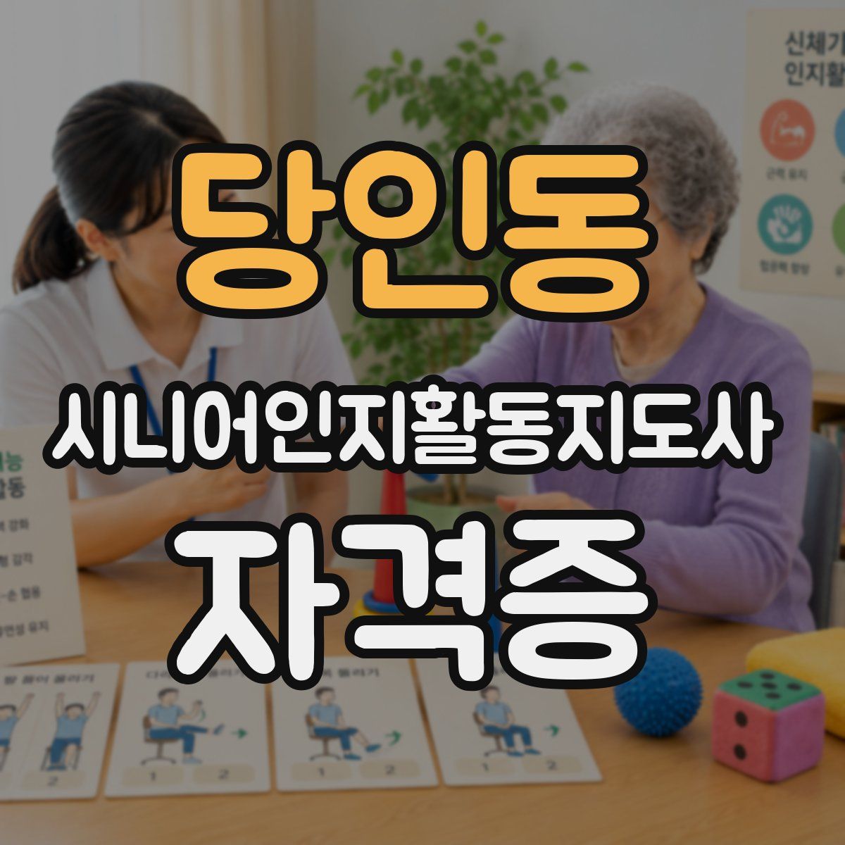 당인동 시니어인지활동지도사 자격증