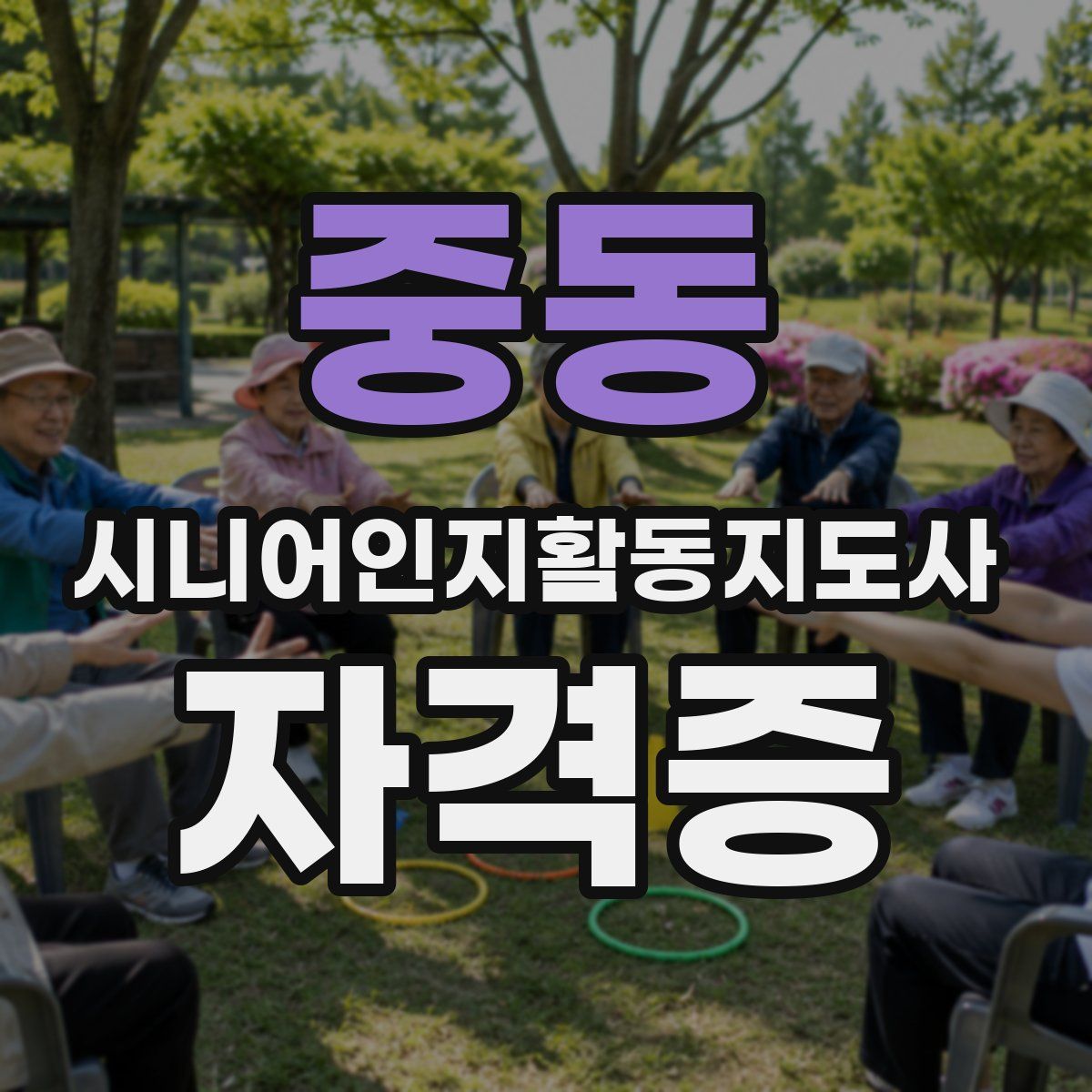 중동 시니어인지활동지도사 자격증