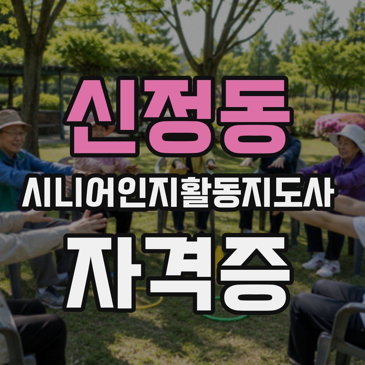 신정동 시니어인지활동지도사 자격증