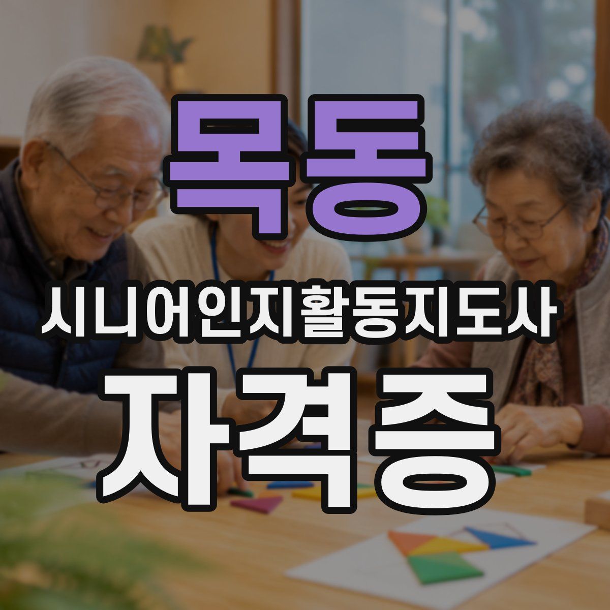 목동 시니어인지활동지도사 자격증