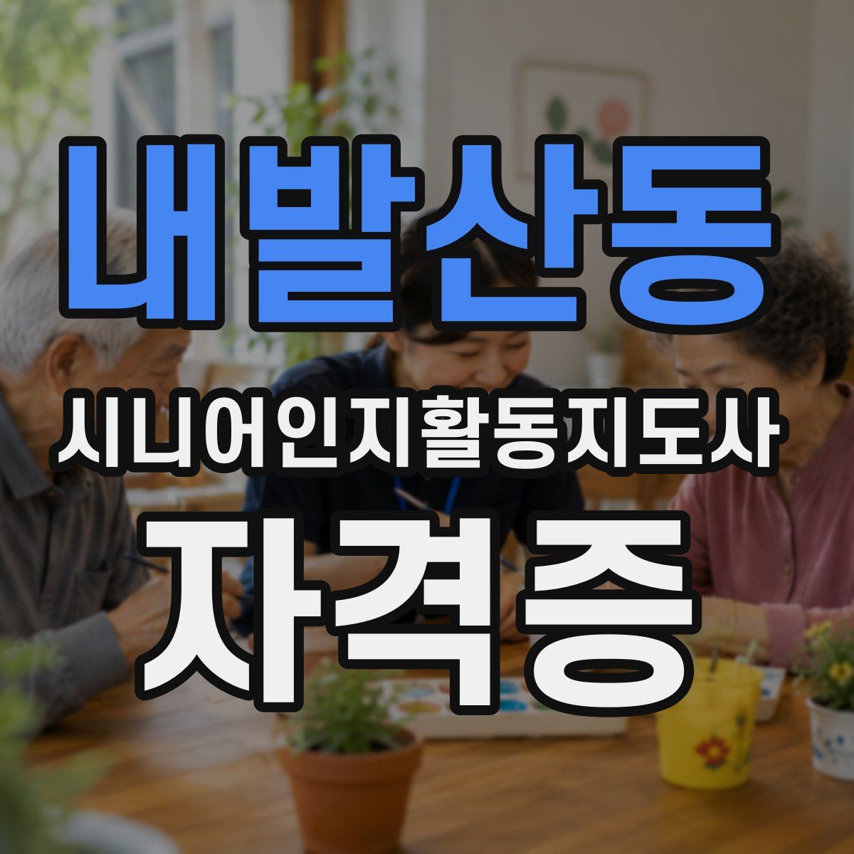 내발산동 시니어인지활동지도사 자격증