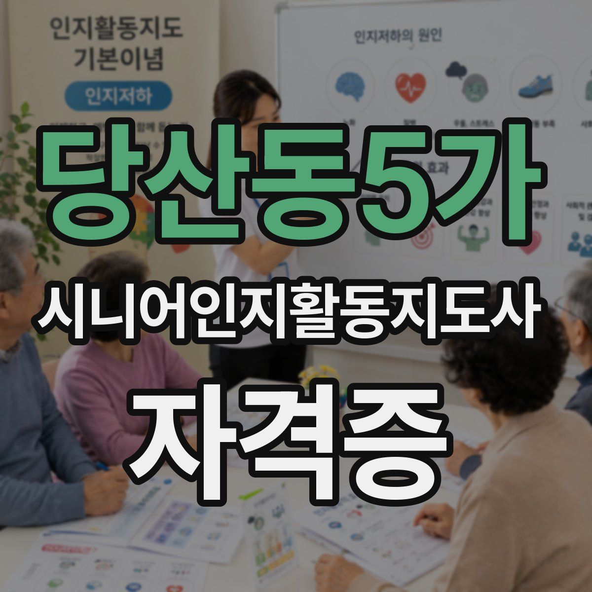 당산동5가 시니어인지활동지도사 자격증