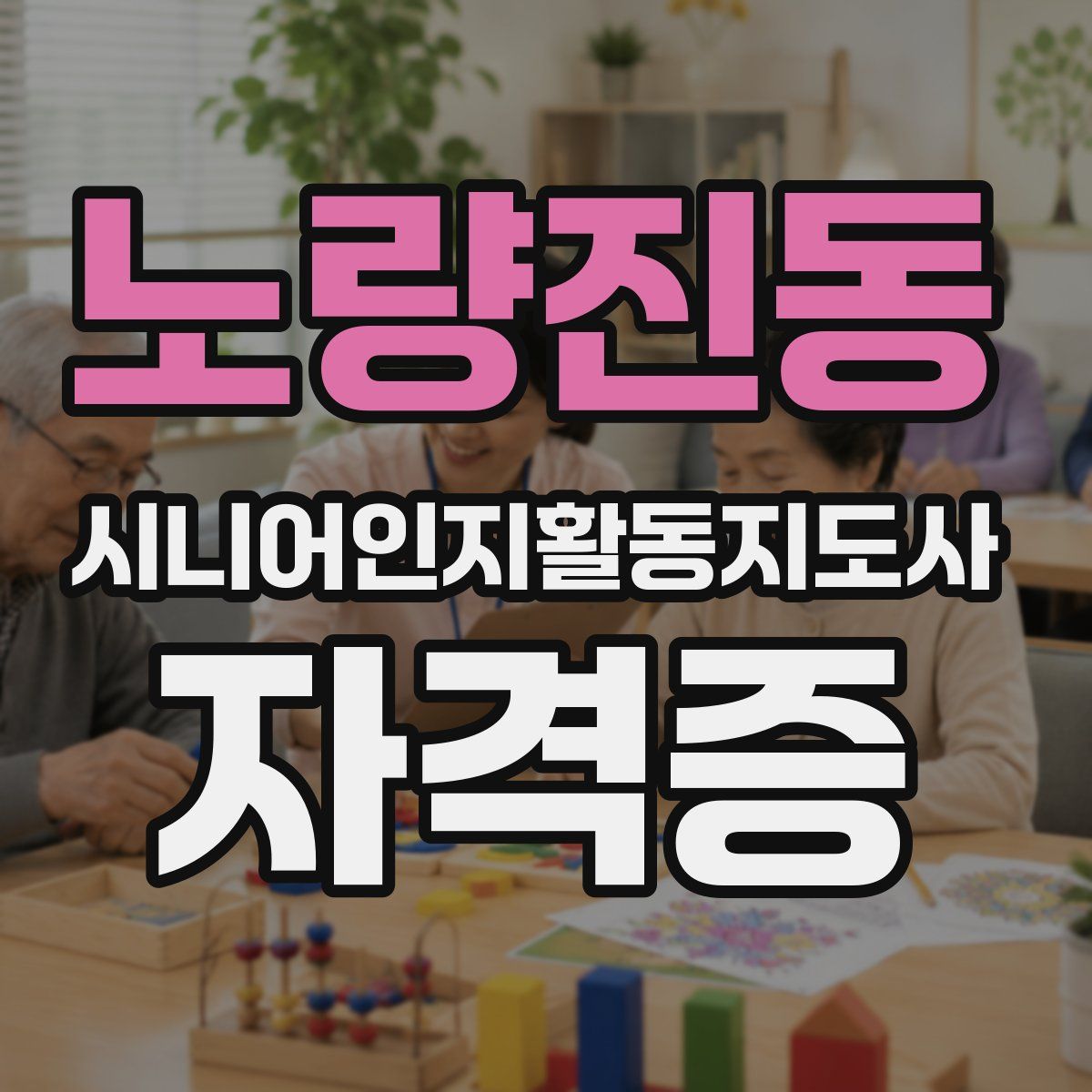 노량진동 시니어인지활동지도사 자격증