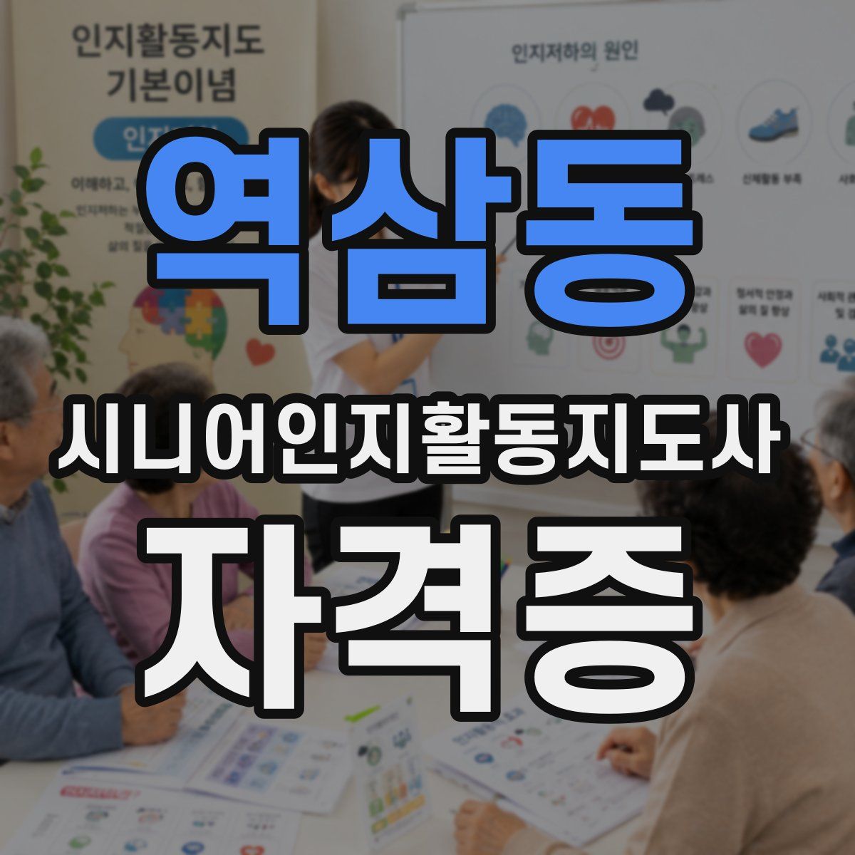 역삼동 시니어인지활동지도사 자격증