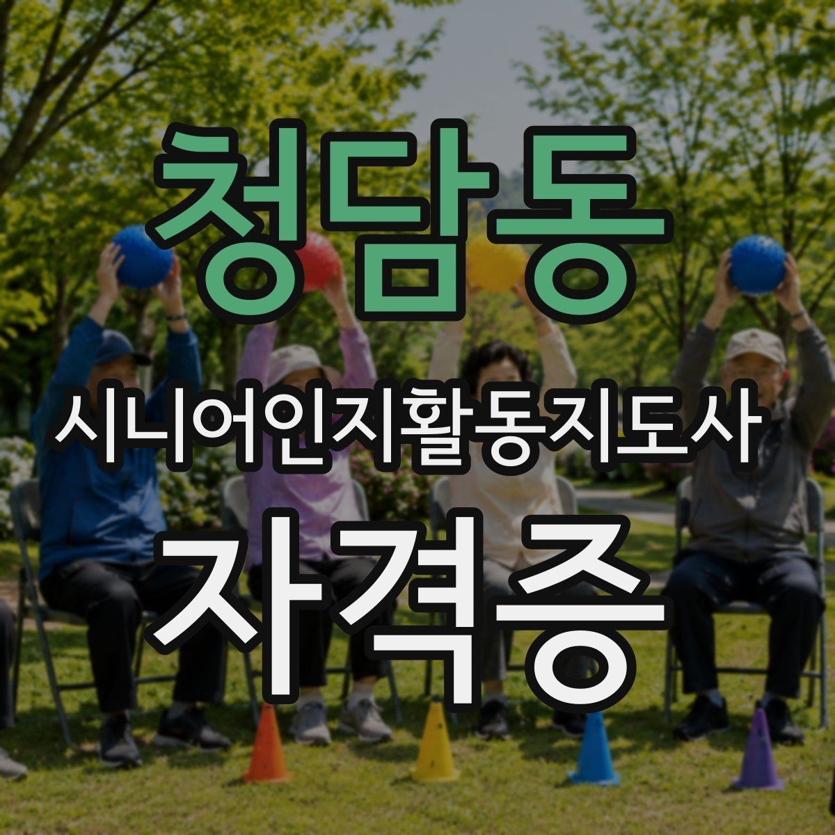 청담동 시니어인지활동지도사 자격증 장기적으로 보는 활용 계획