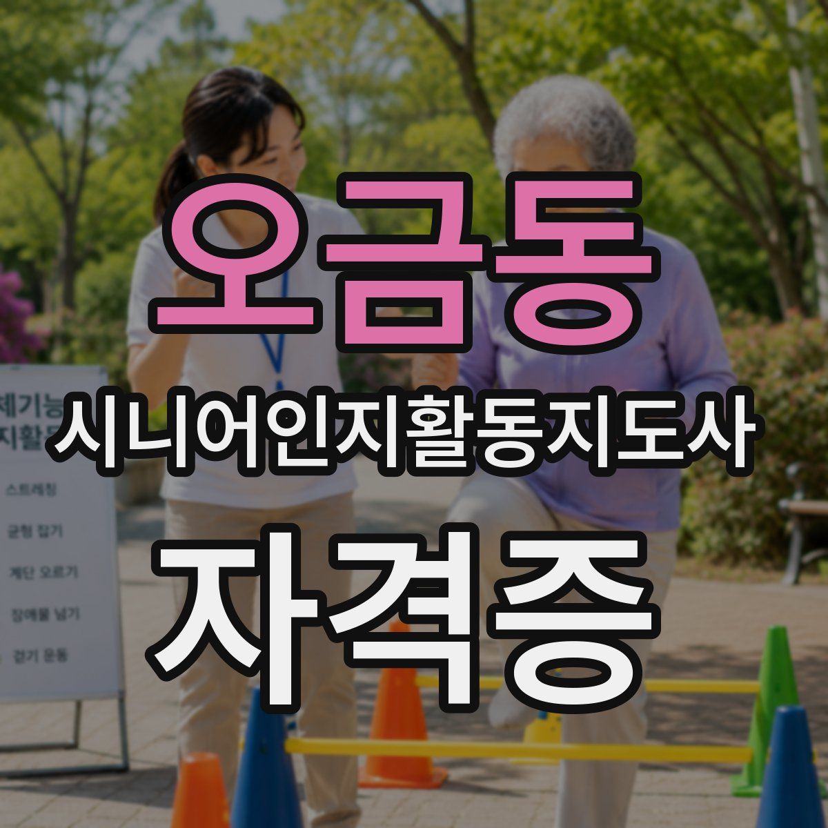 오금동 시니어인지활동지도사 자격증
