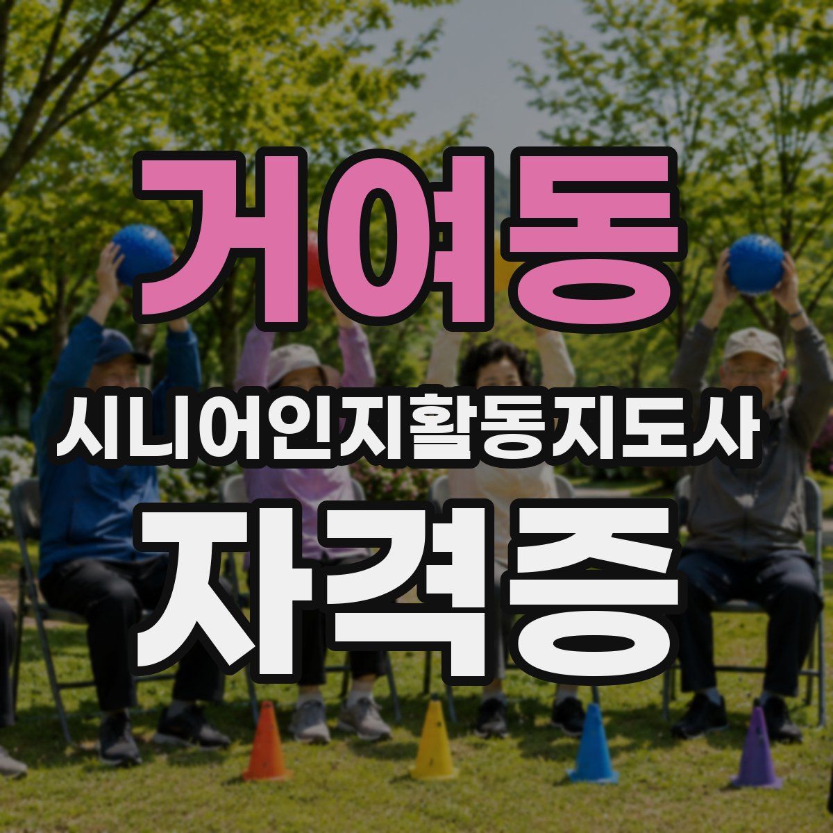 거여동 시니어인지활동지도사 자격증