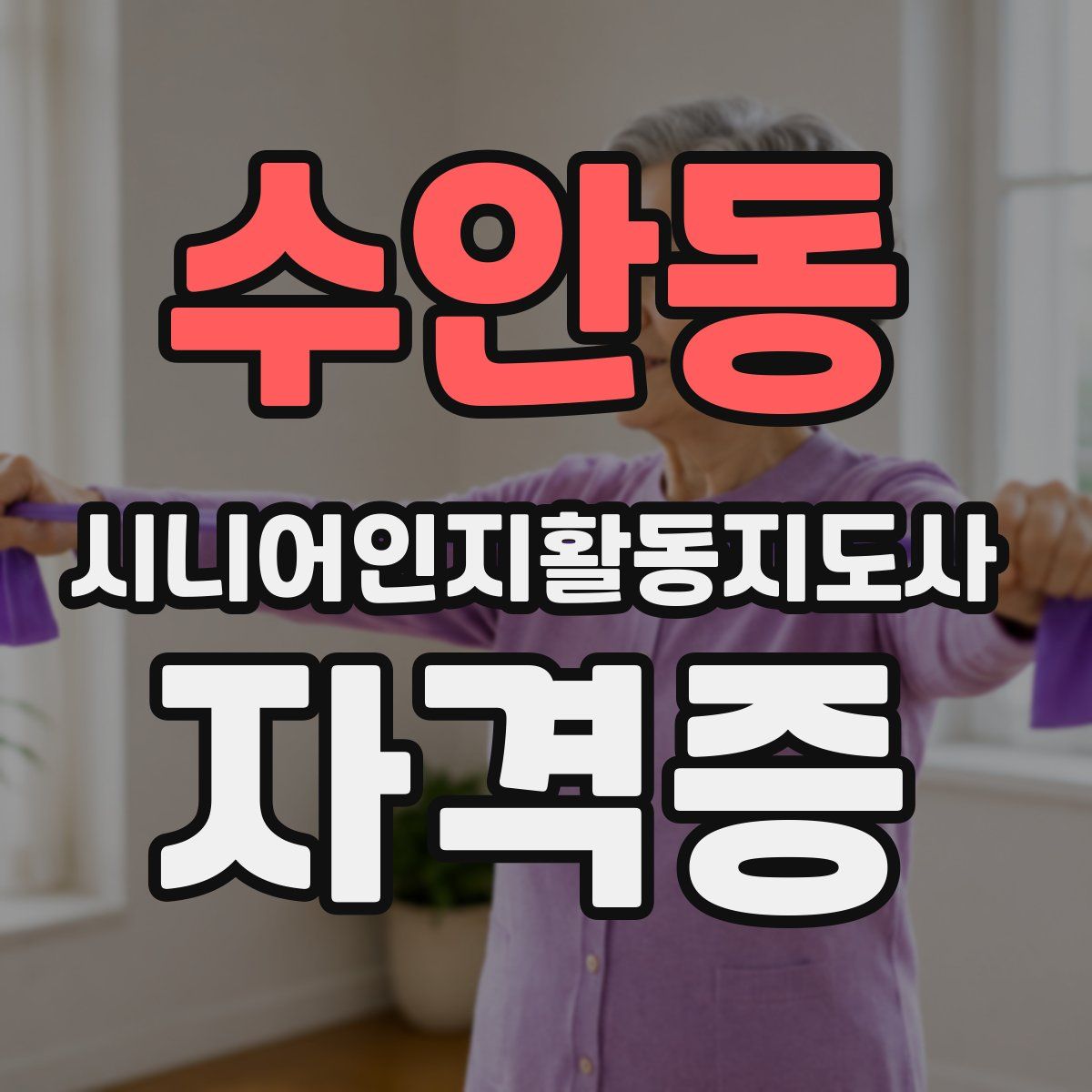 수안동 시니어인지활동지도사 자격증