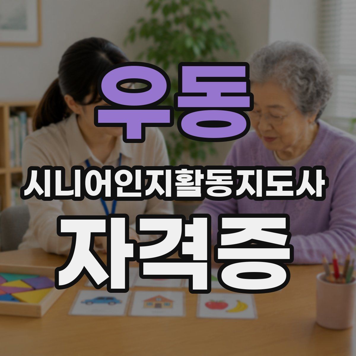 우동 시니어인지활동지도사 자격증 관련 기관 정보 확인하는 법