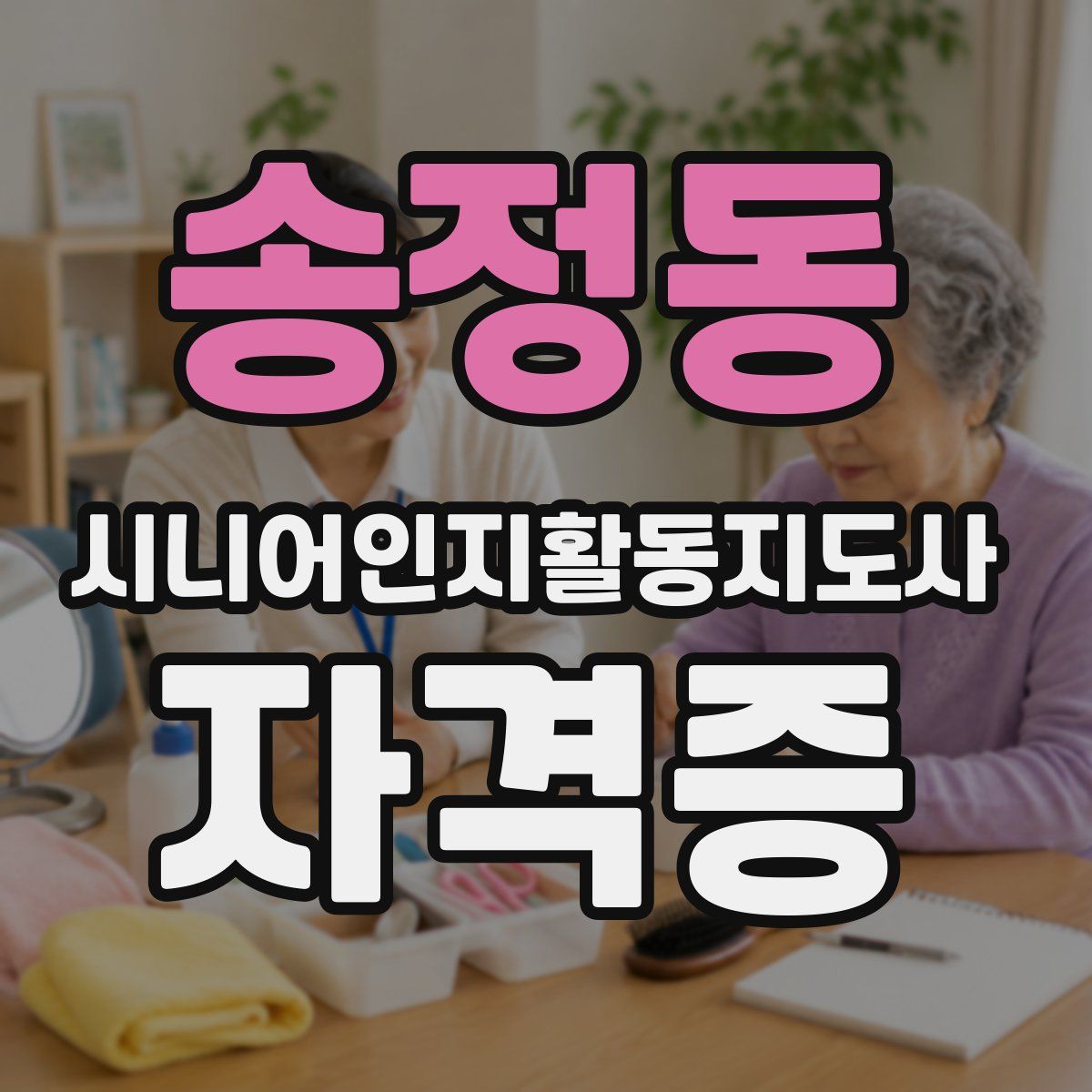 송정동 시니어인지활동지도사 자격증