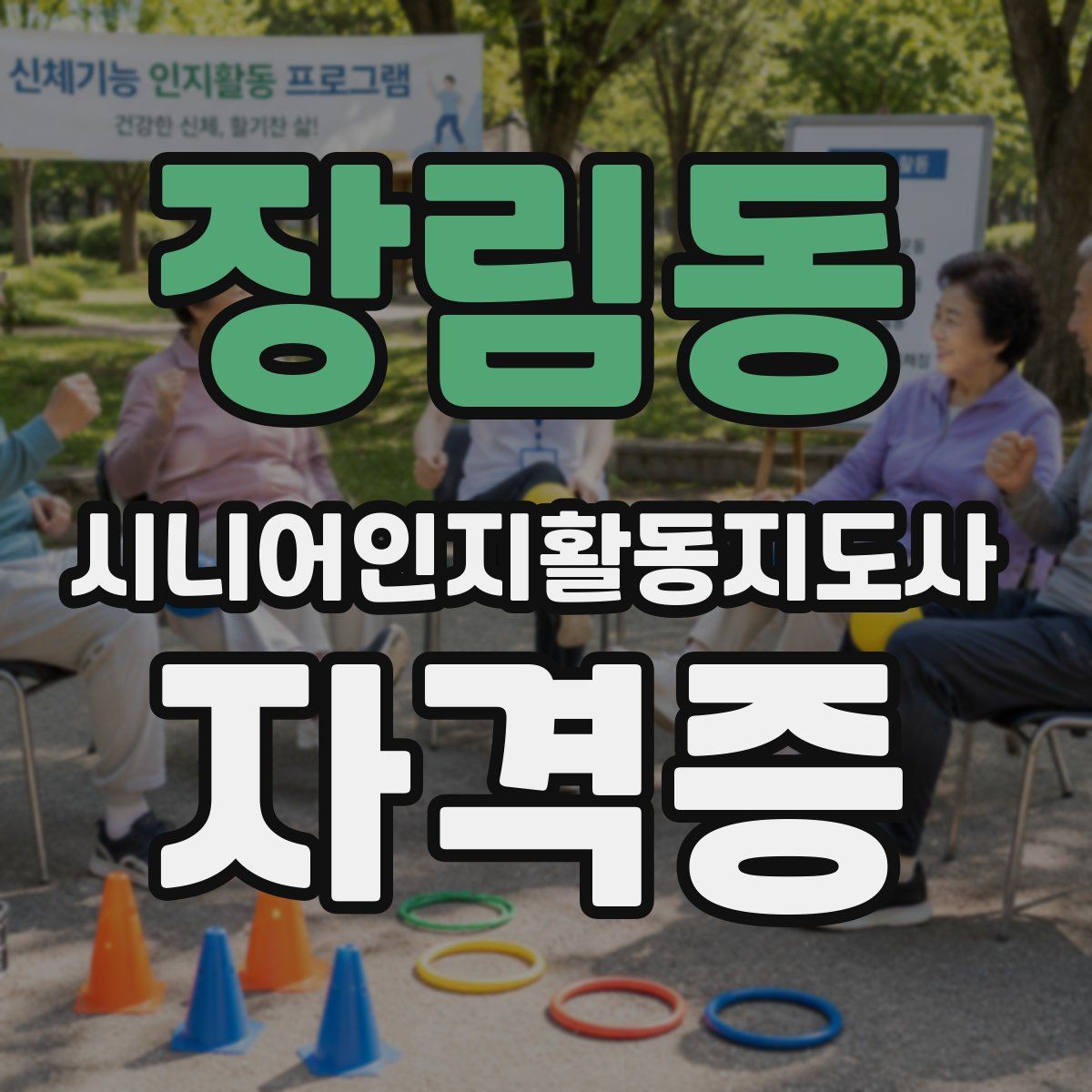 장림동 시니어인지활동지도사 자격증