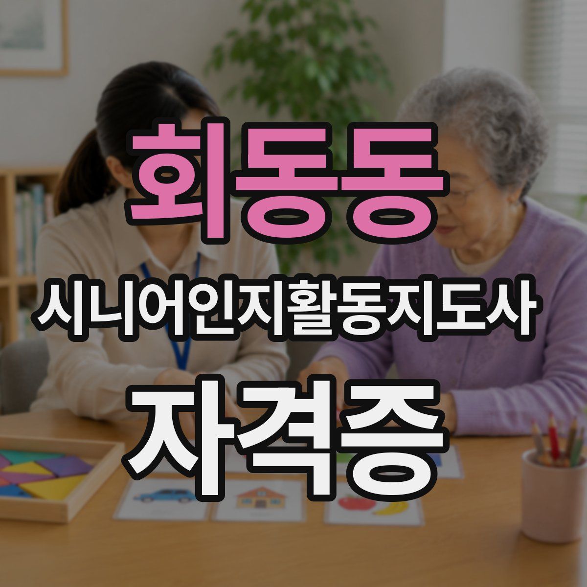 회동동 시니어인지활동지도사 자격증