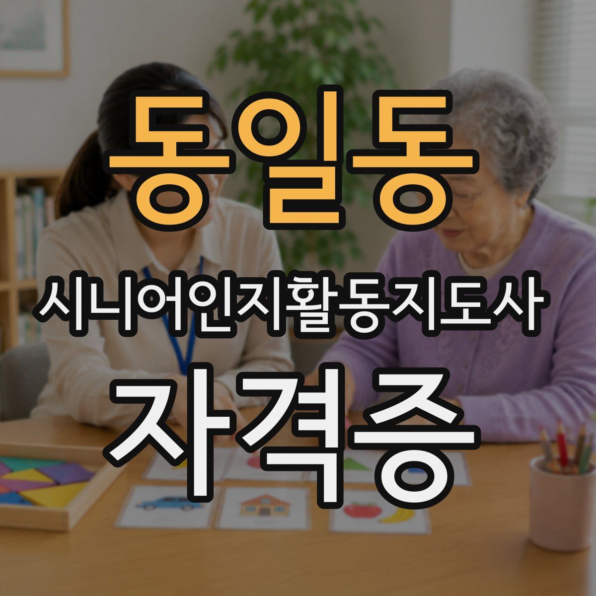 동일동 시니어인지활동지도사 자격증
