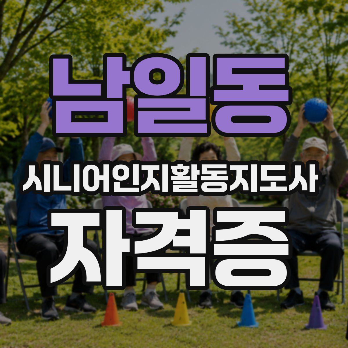 남일동 시니어인지활동지도사 자격증