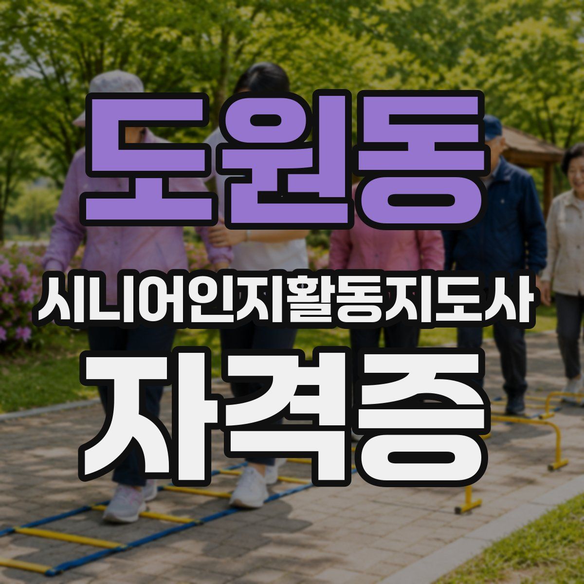 도원동 시니어인지활동지도사 자격증