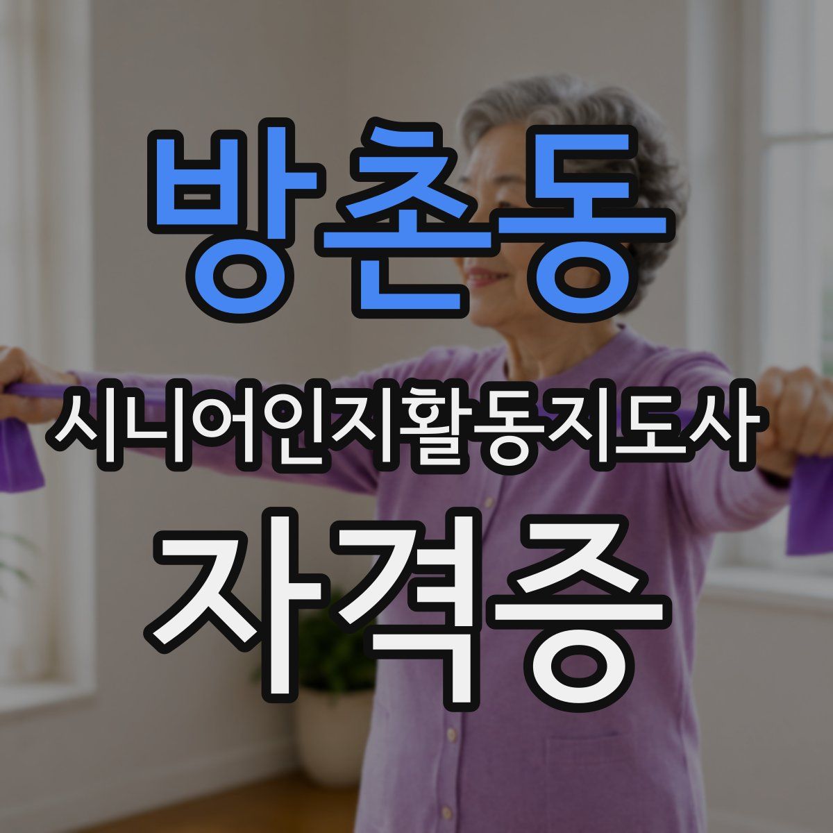 방촌동 시니어인지활동지도사 자격증