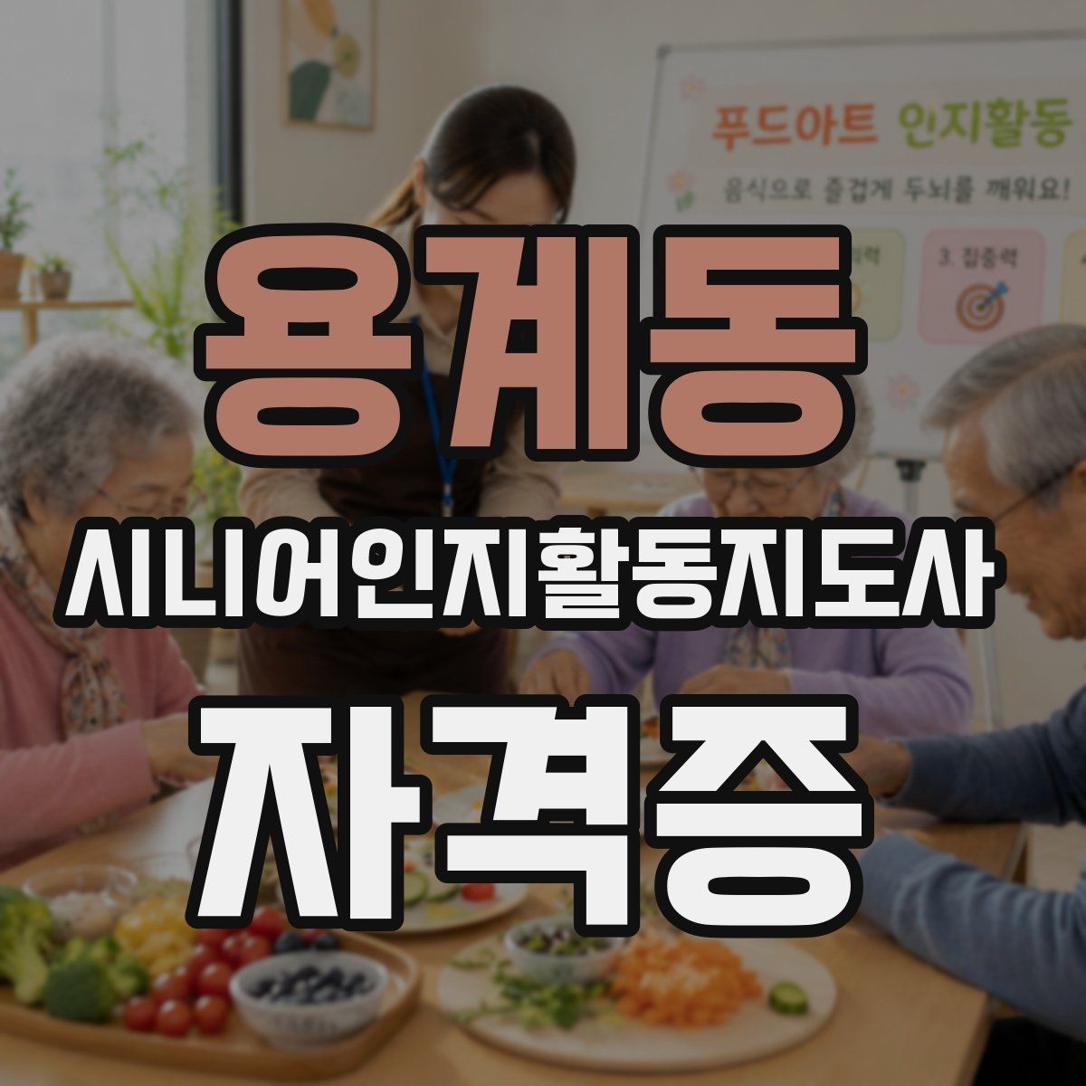 용계동 시니어인지활동지도사 자격증 학습 난관 극복 방법