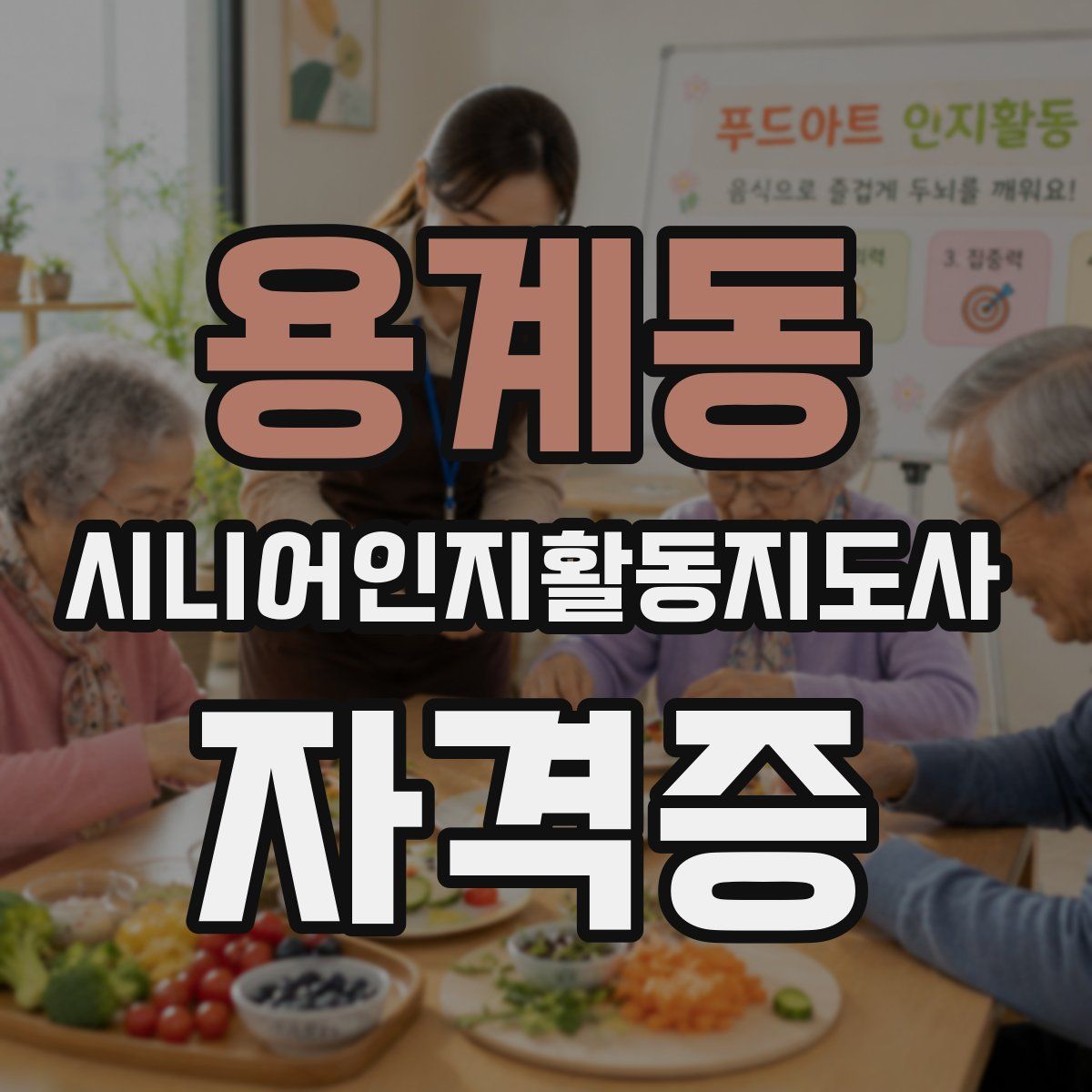 용계동 시니어인지활동지도사 자격증