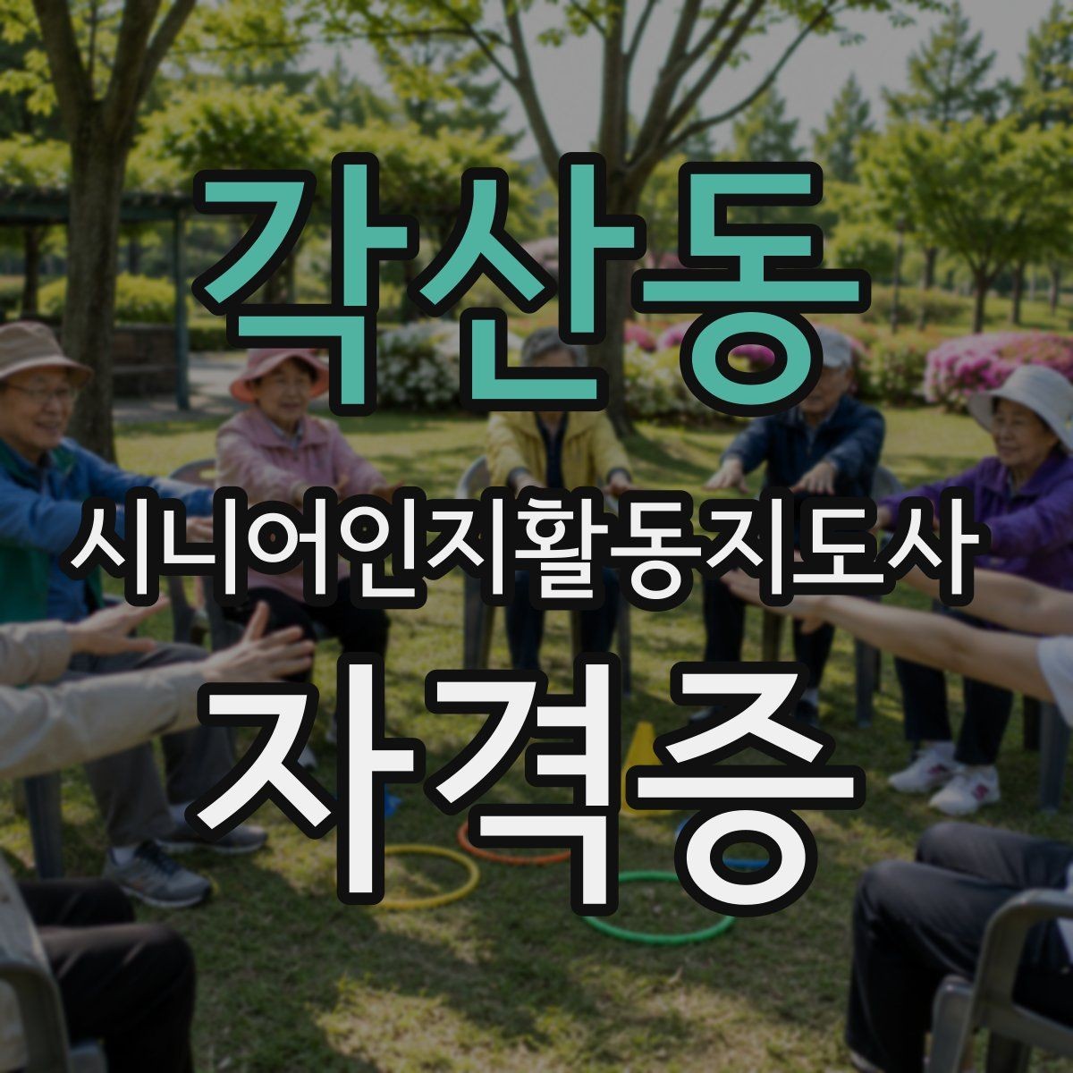 각산동 시니어인지활동지도사 자격증 관련 분야별 활용 사례
