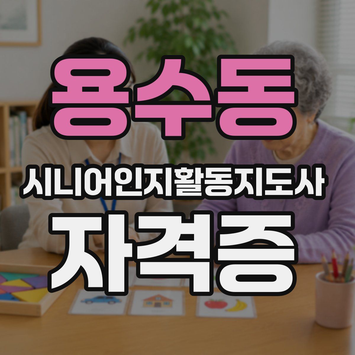 용수동 시니어인지활동지도사 자격증