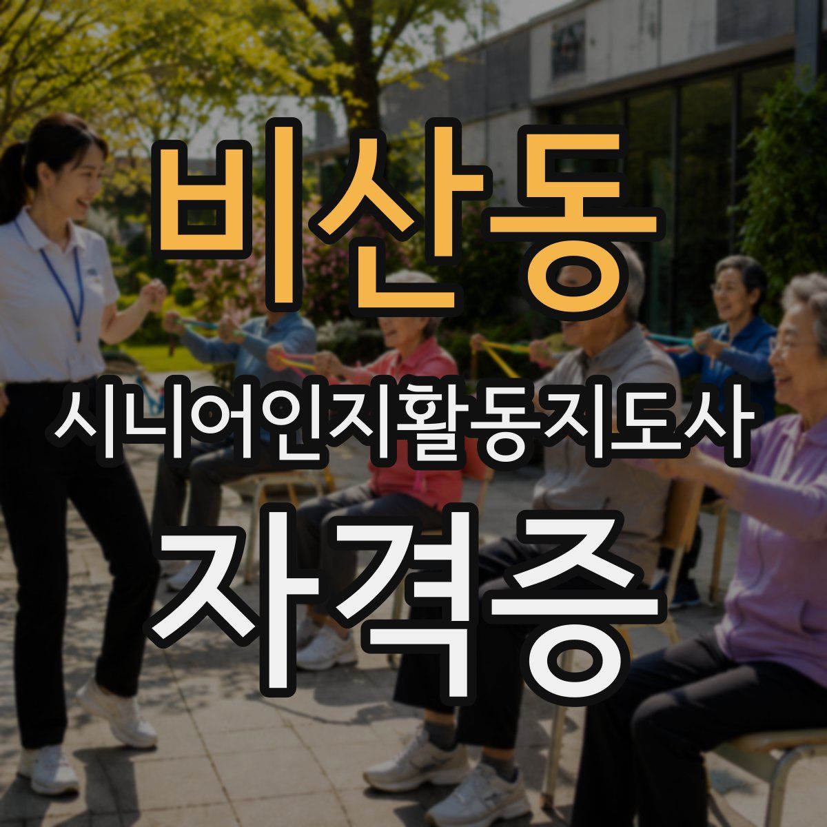 비산동 시니어인지활동지도사 자격증
