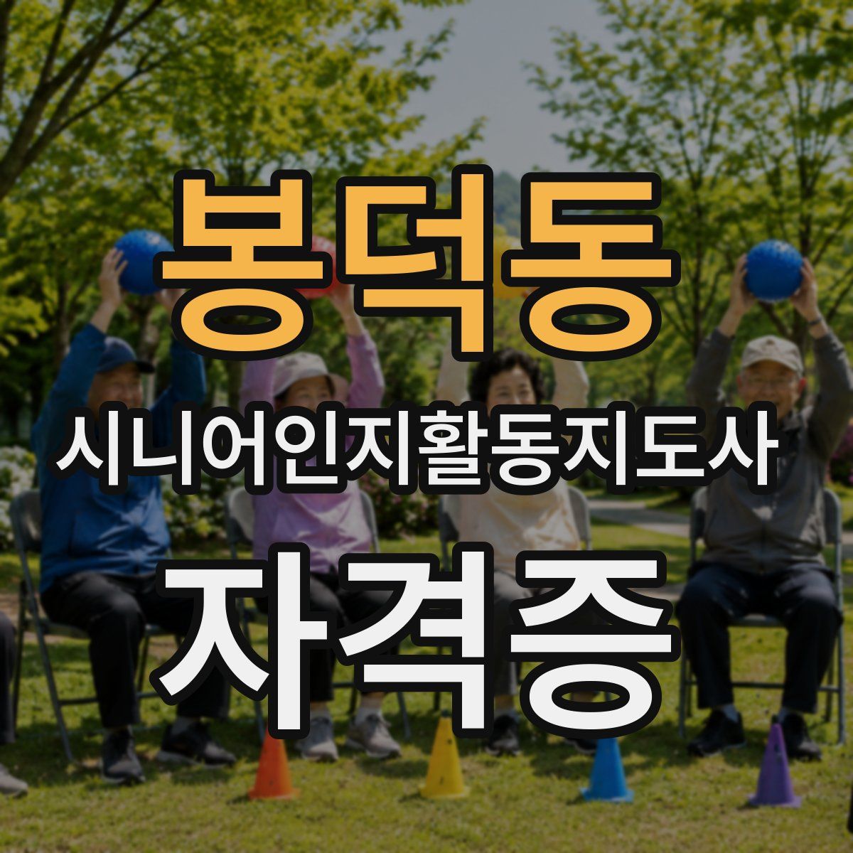 봉덕동 시니어인지활동지도사 자격증