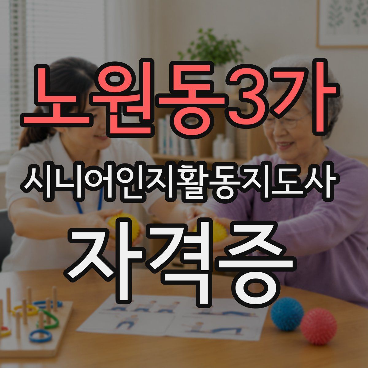 노원동3가 시니어인지활동지도사 자격증