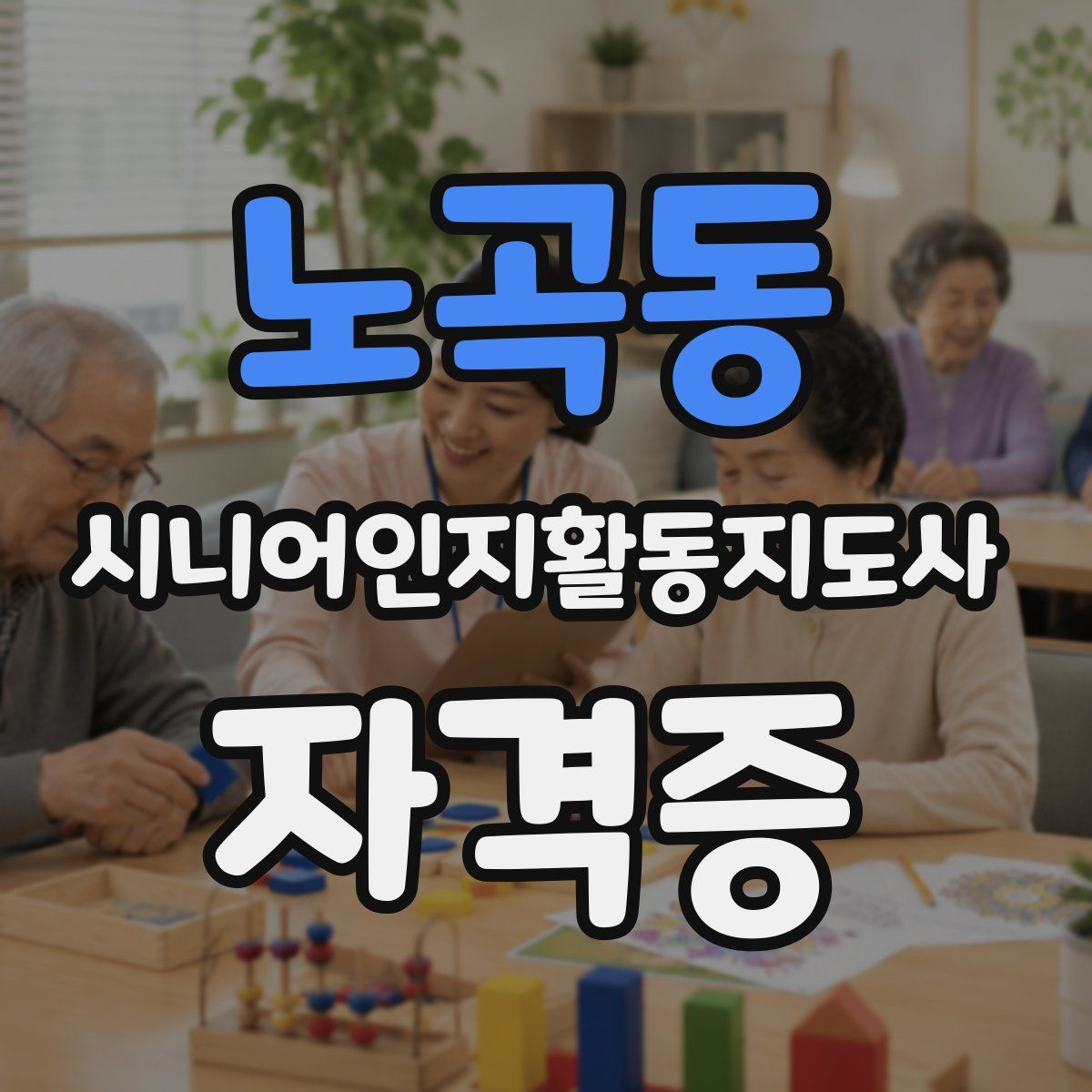 노곡동 시니어인지활동지도사 자격증