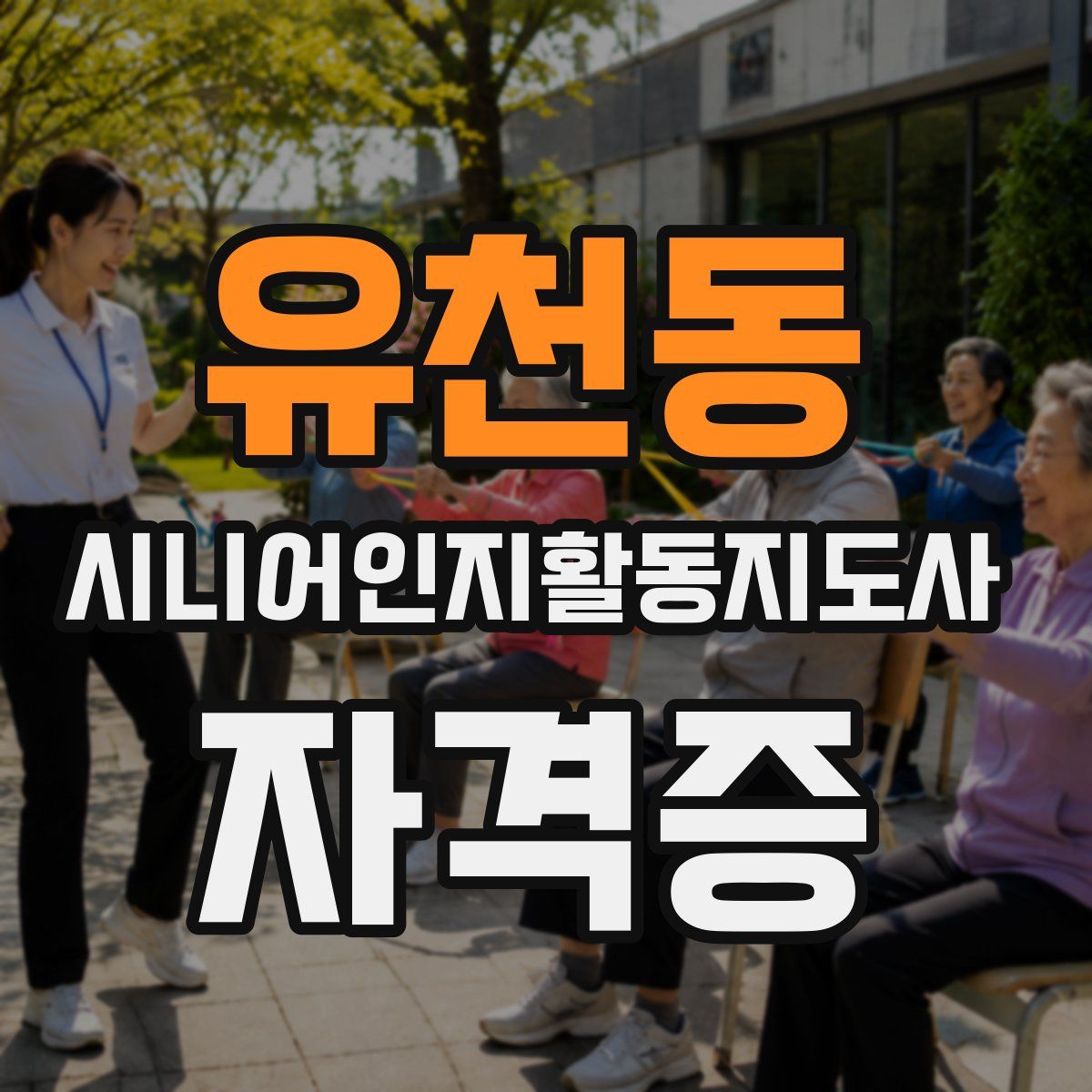 유천동 시니어인지활동지도사 자격증