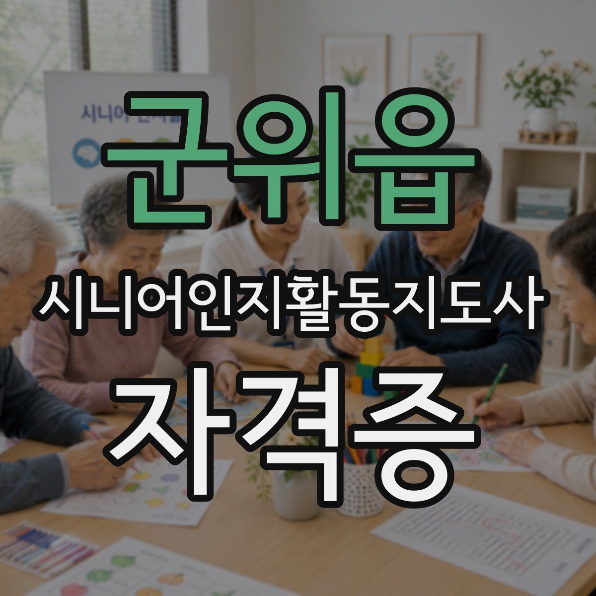 군위읍 시니어인지활동지도사 자격증
