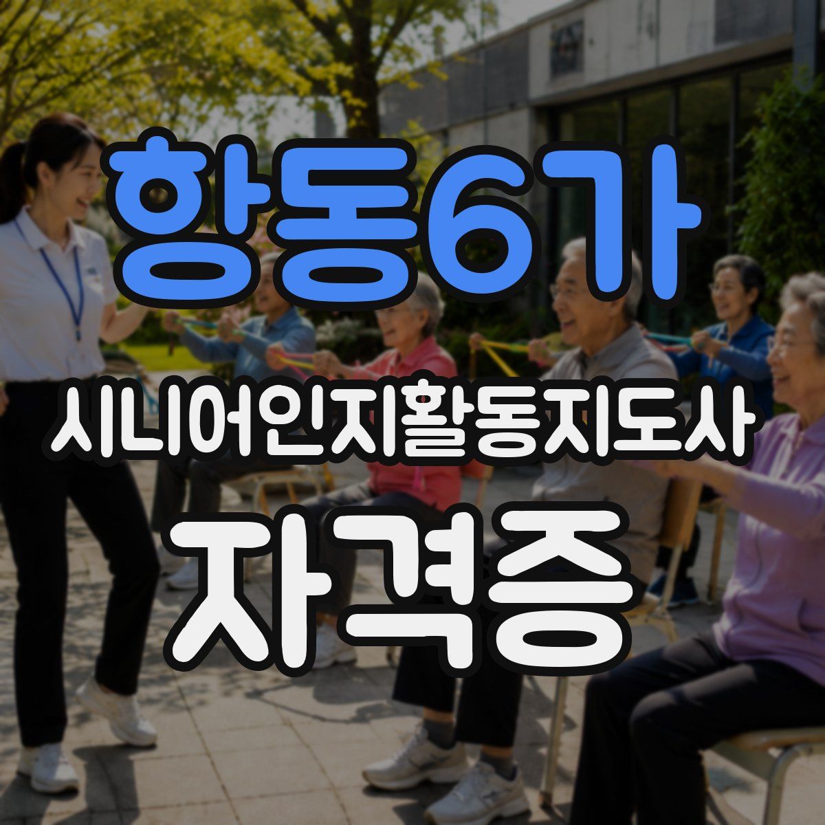 항동6가 시니어인지활동지도사 자격증