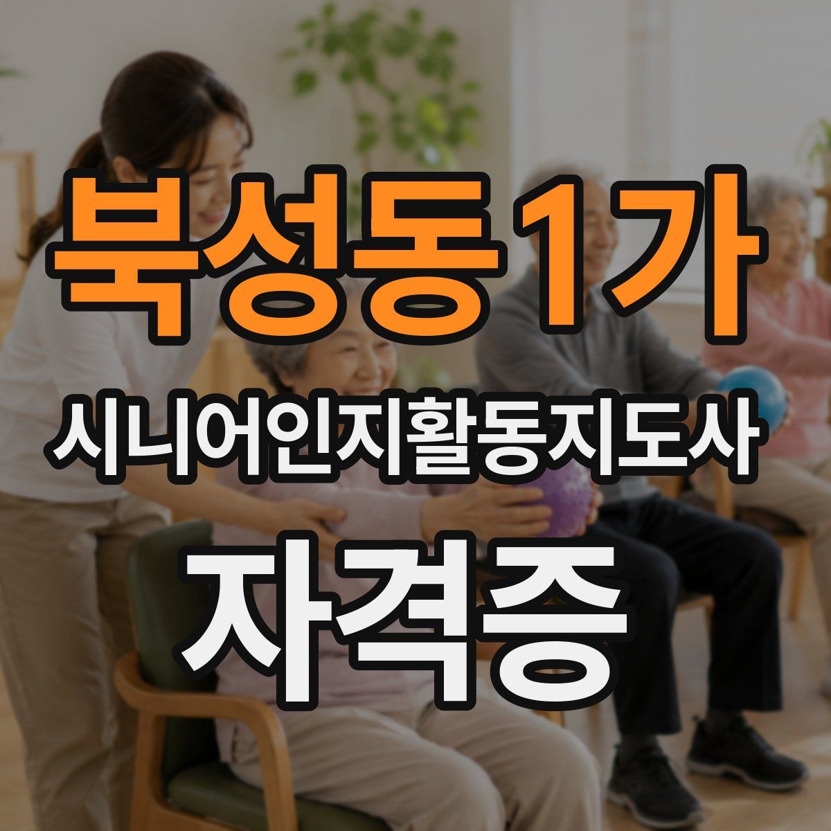 북성동1가 시니어인지활동지도사 자격증