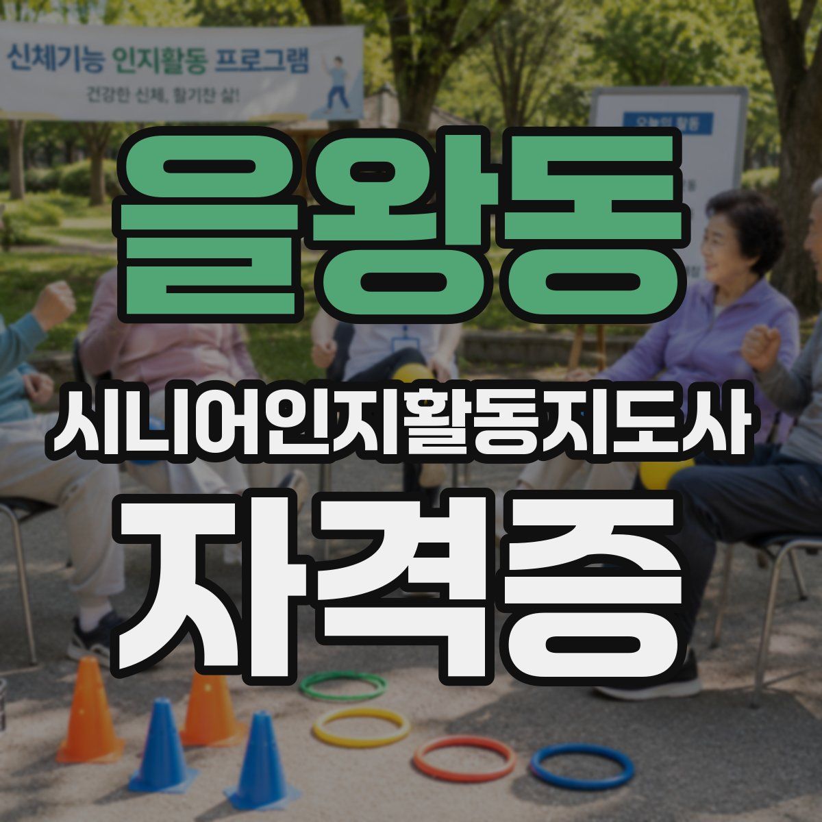 을왕동 시니어인지활동지도사 자격증