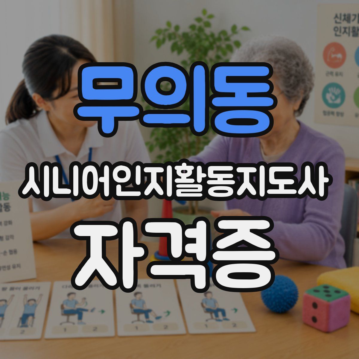 무의동 시니어인지활동지도사 자격증