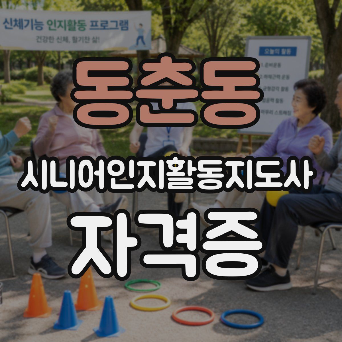 동춘동 시니어인지활동지도사 자격증