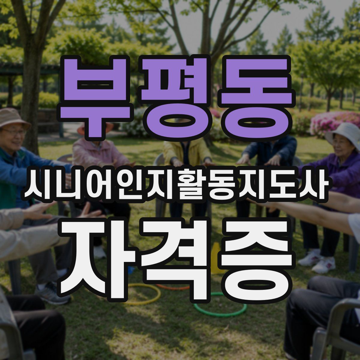 부평동 시니어인지활동지도사 자격증