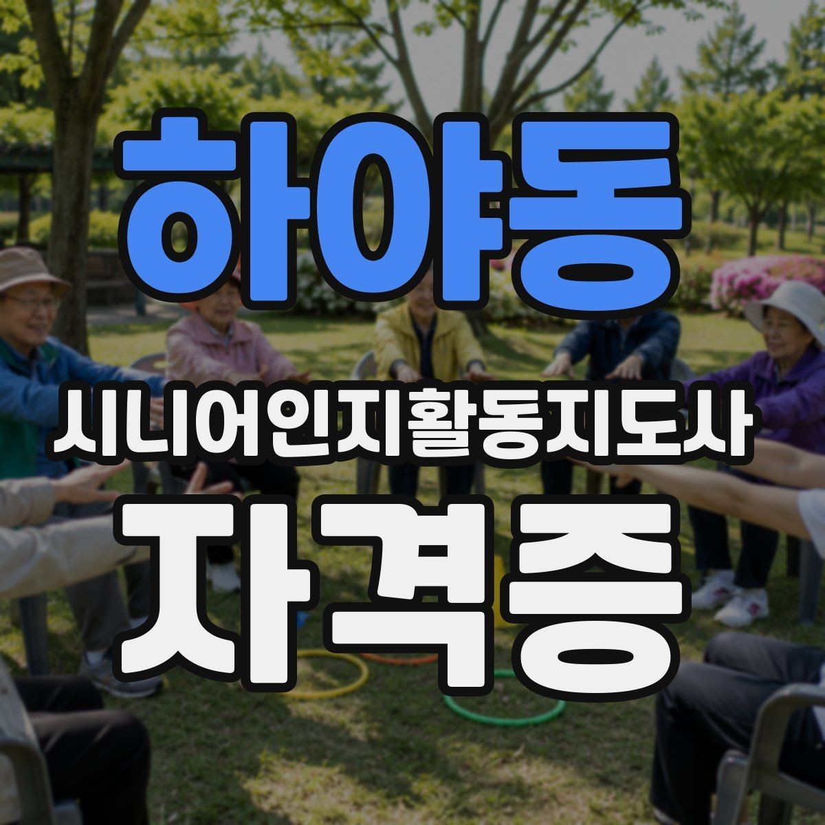 하야동 시니어인지활동지도사 자격증 취득 과정에서 꼭 확인할 부분