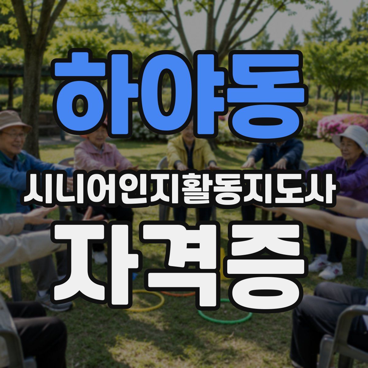 하야동 시니어인지활동지도사 자격증