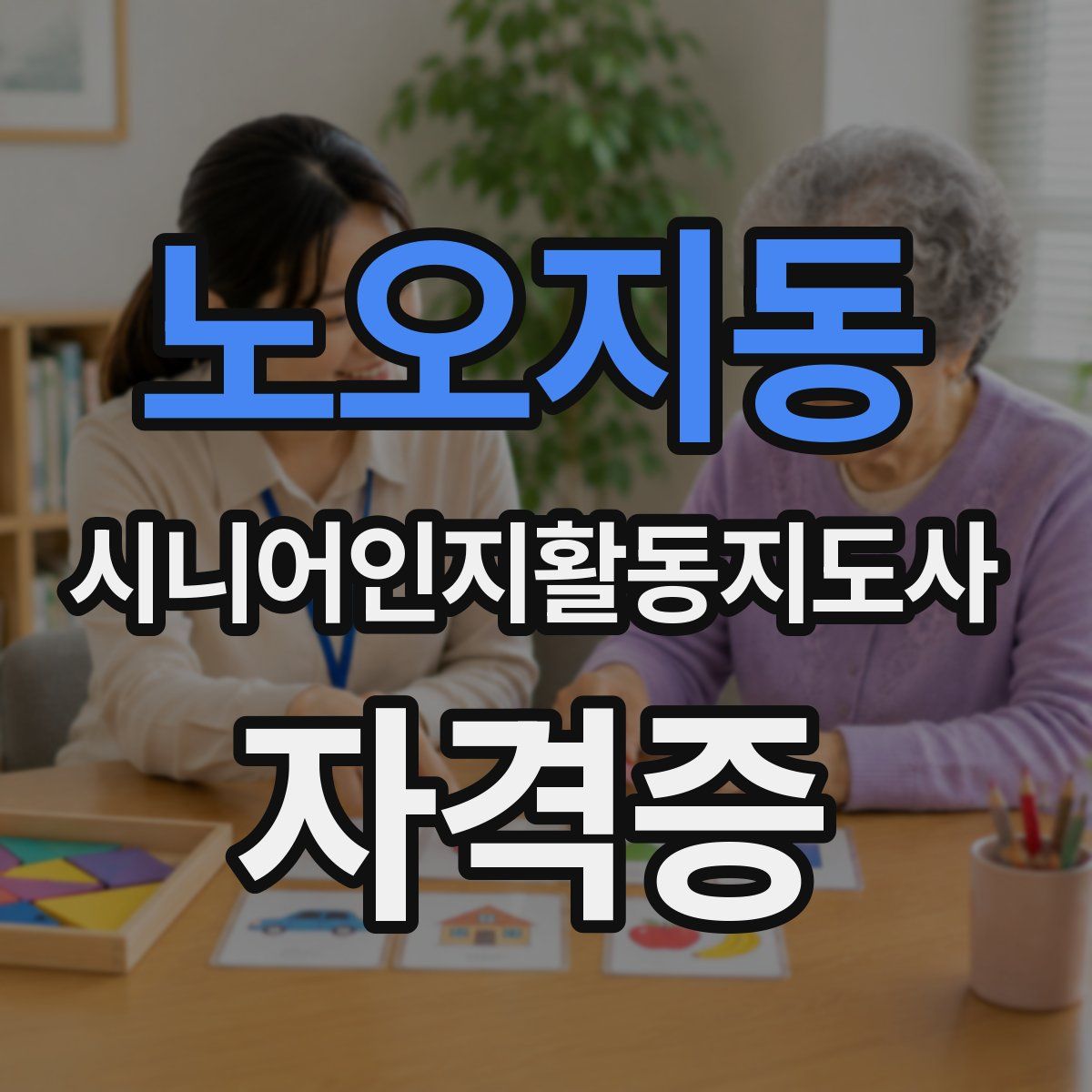 노오지동 시니어인지활동지도사 자격증