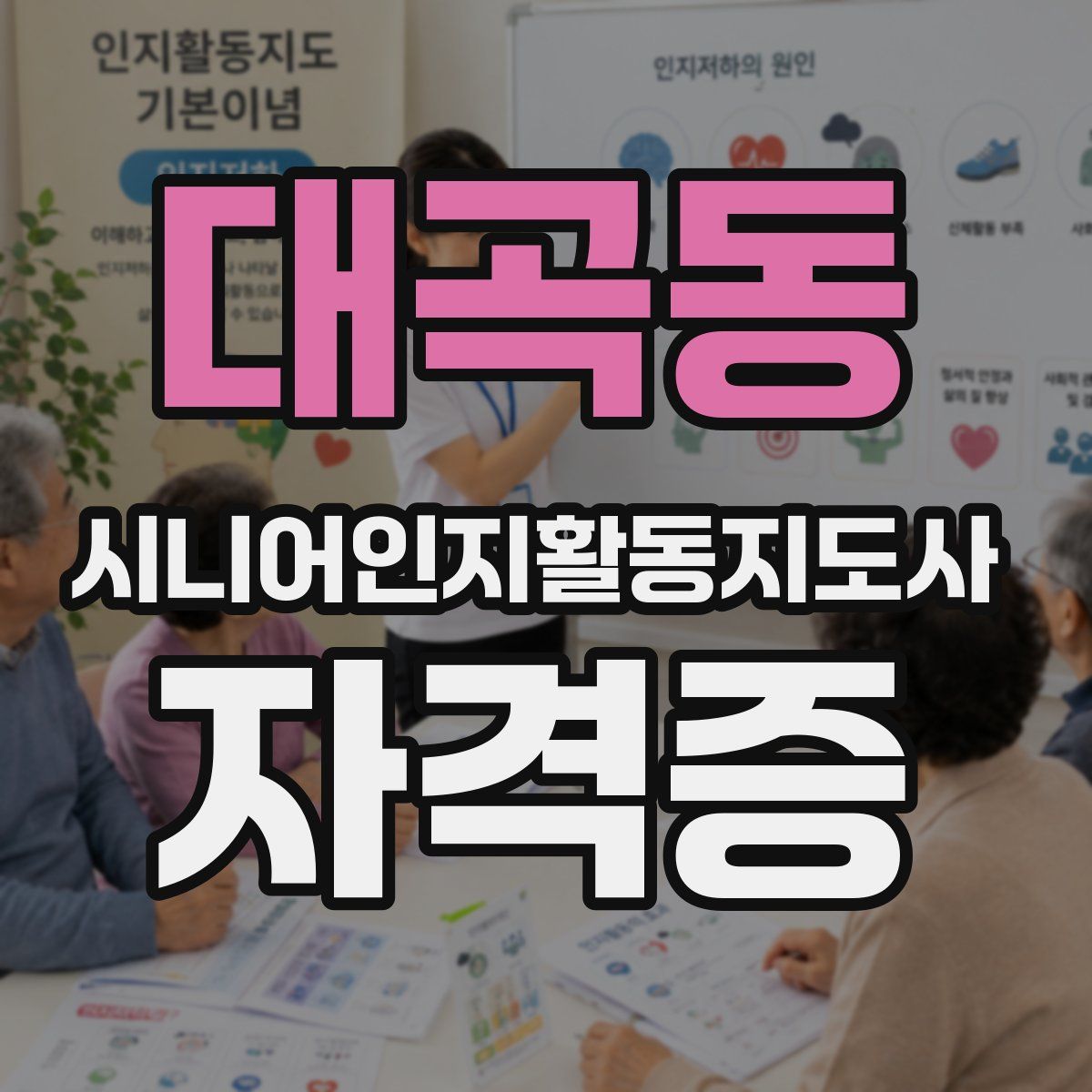 대곡동 시니어인지활동지도사 자격증