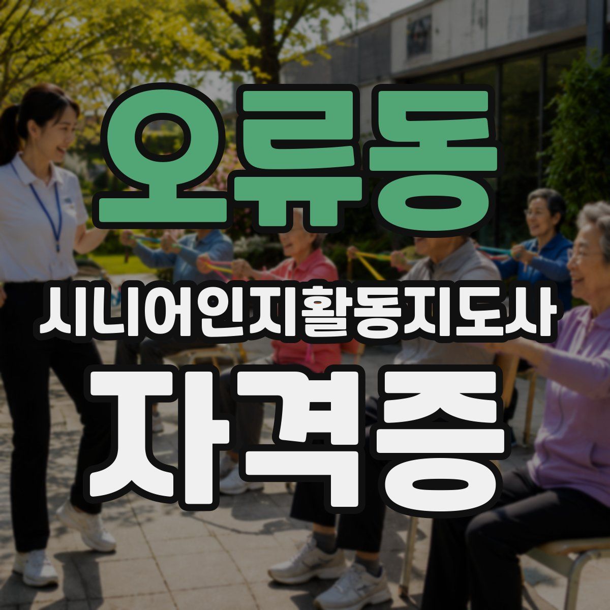 오류동 시니어인지활동지도사 자격증