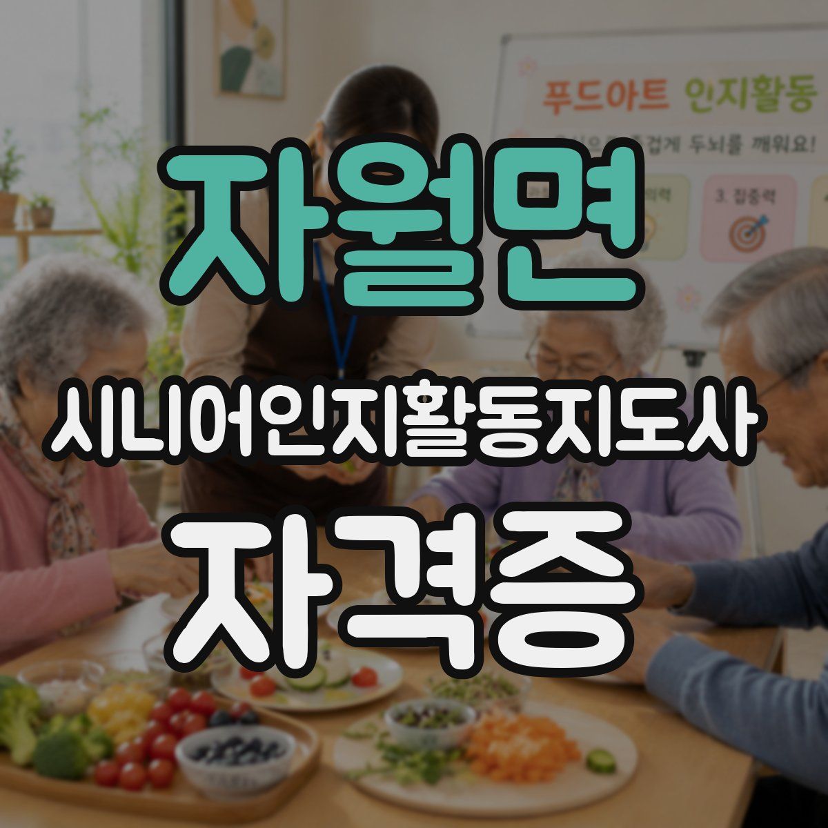 자월면 시니어인지활동지도사 자격증