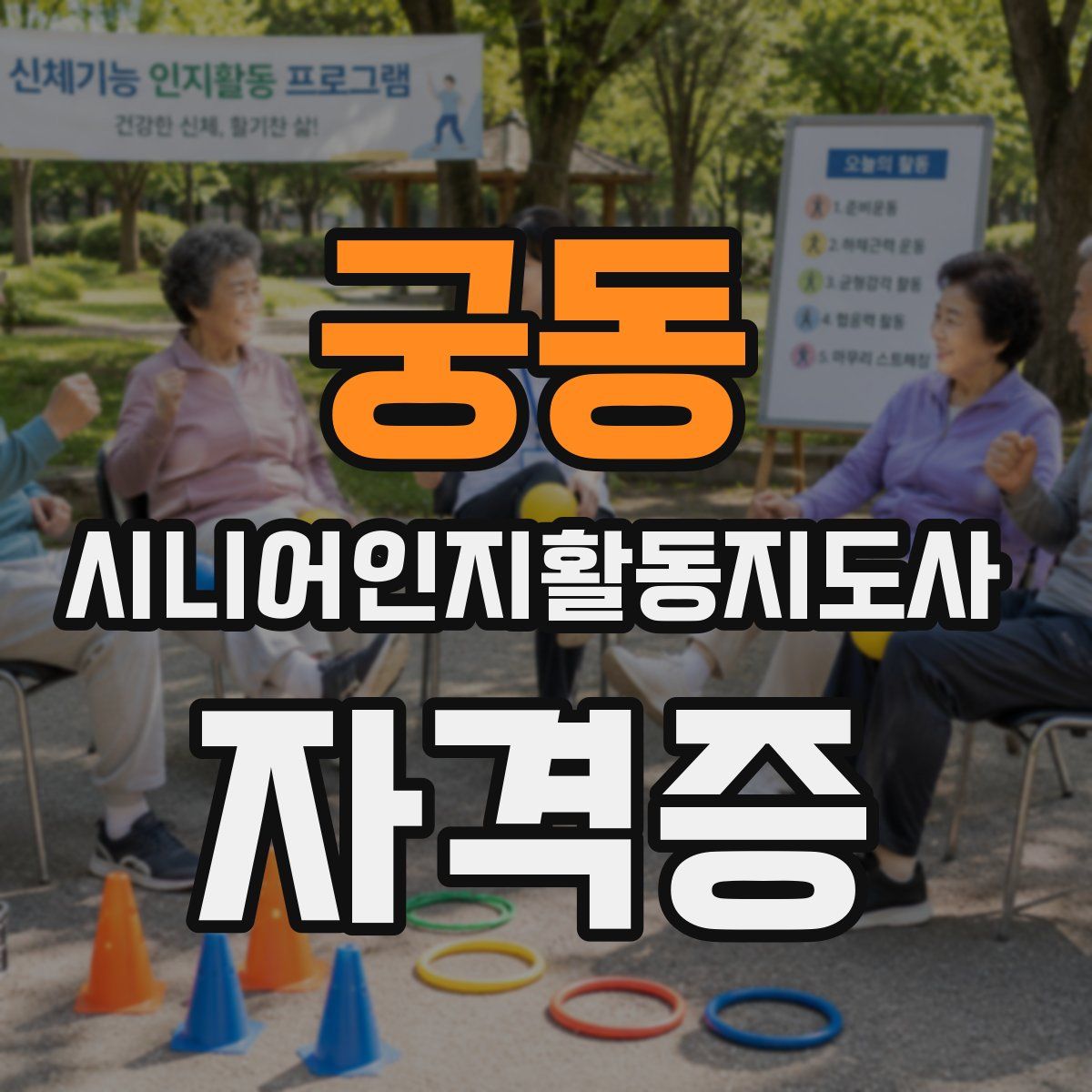 궁동 시니어인지활동지도사 자격증
