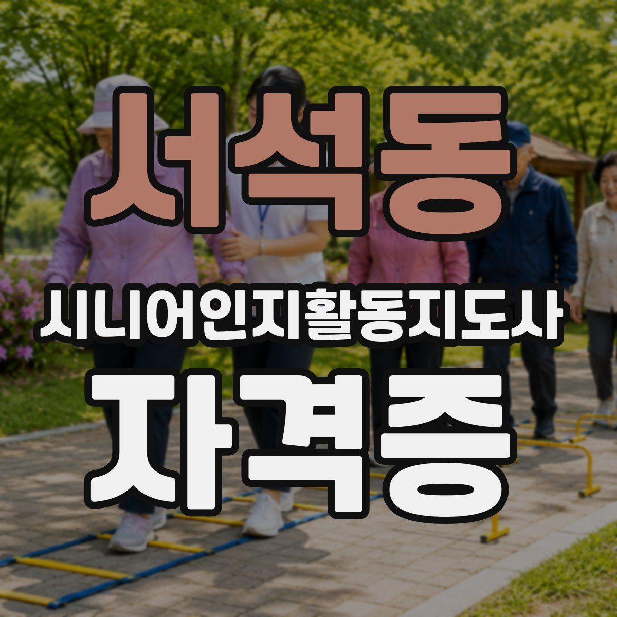 서석동 시니어인지활동지도사 자격증
