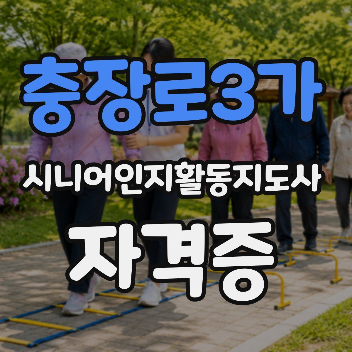 충장로3가 시니어인지활동지도사 자격증